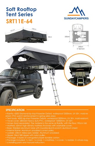 Rooftop tent hard shell car - rooftop,